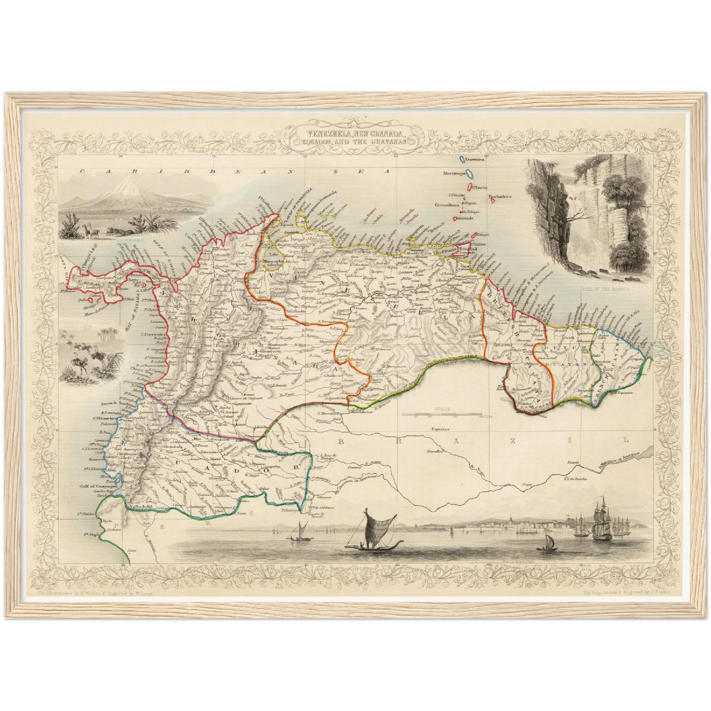Kolumbien & Venezuela um 1850