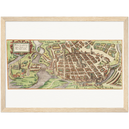 Historical city map  Test product horizontal 3 sizes