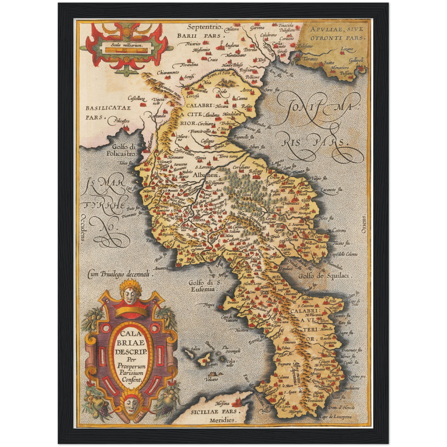 Historical city map  Test product horizontal 3 sizes