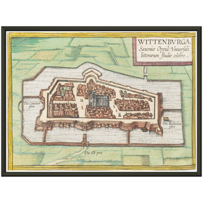 Historical city map  Test product horizontal 3 sizes
