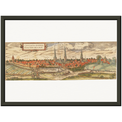 Historical city map  Test product horizontal 3 sizes