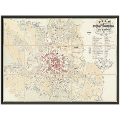 Historical city map  Test product horizontal 3 sizes