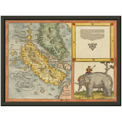 Historical city map  Test product horizontal 3 sizes