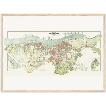 Historical city map  Test product horizontal 3 sizes