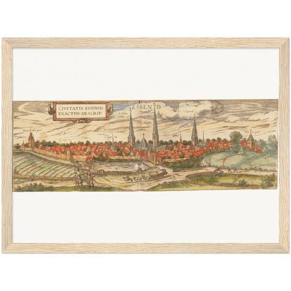 Historical city map  Test product horizontal 3 sizes