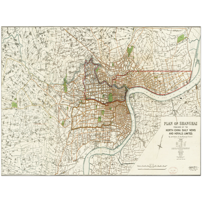 Historical city map  Test product horizontal 3 sizes