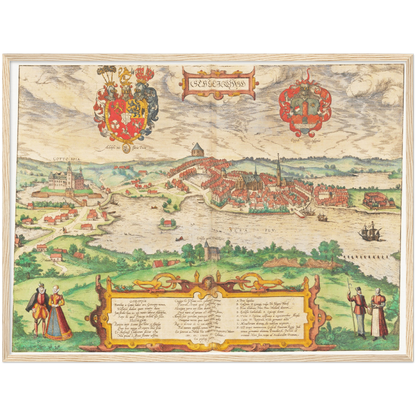 Historical city map  Test product horizontal 3 sizes