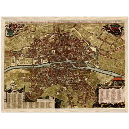 Historical city map  Test product horizontal 3 sizes