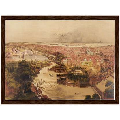 Historical city map  Test product horizontal 3 sizes