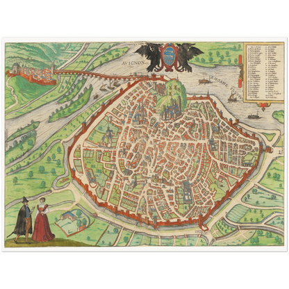 Historical city map  Test product horizontal 3 sizes