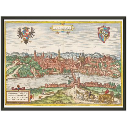 Historical city map  Test product horizontal 3 sizes