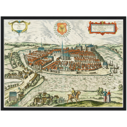 Historical city map  Test product horizontal 3 sizes