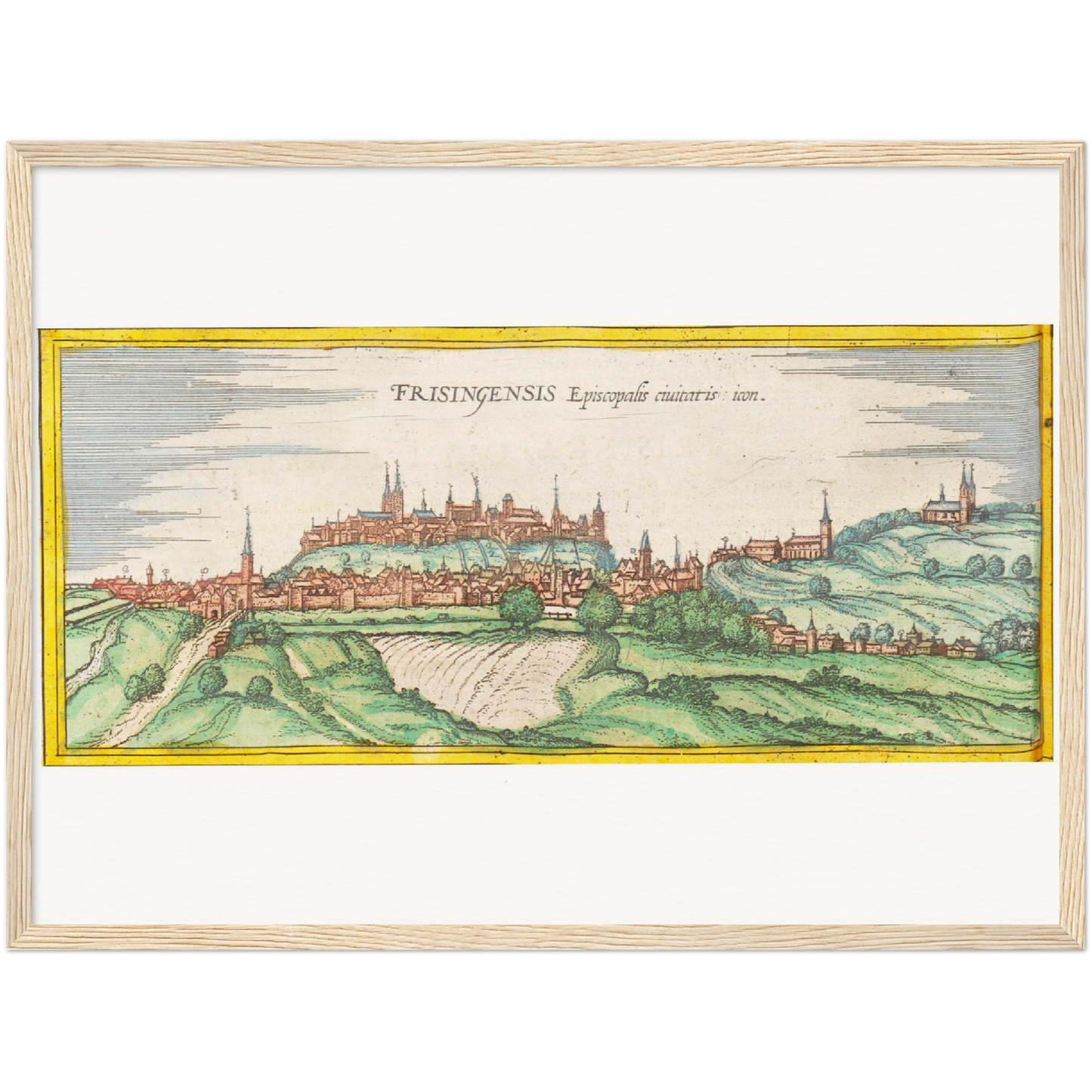 Historical city map  Test product horizontal 3 sizes