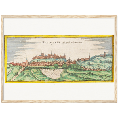 Historical city map  Test product horizontal 3 sizes