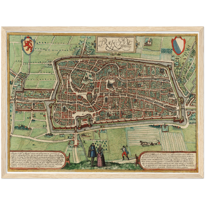 Historical city map  Test product horizontal 3 sizes