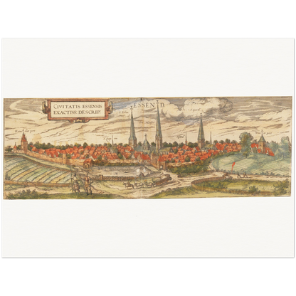 Historical city map  Test product horizontal 3 sizes