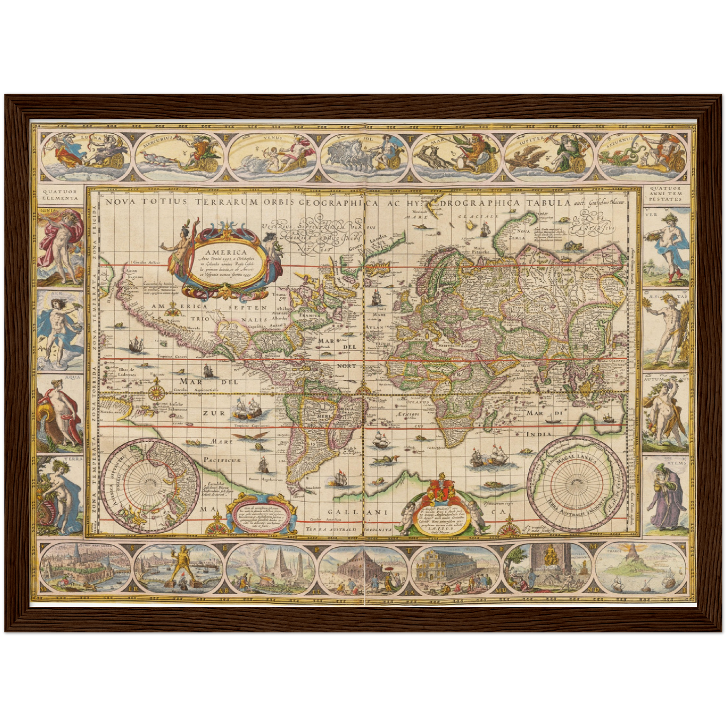 Historical city map  Test product horizontal 3 sizes