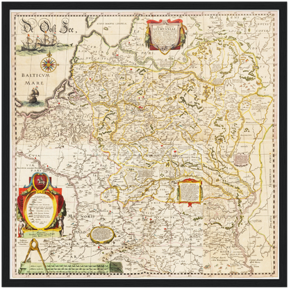 Historical city map  Test product horizontal 3 sizes