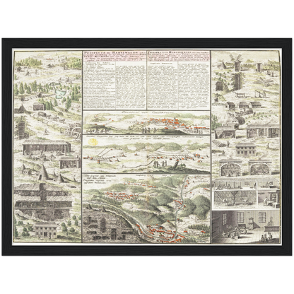Historical city map  Test product horizontal 3 sizes