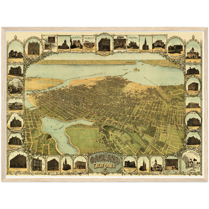 Historical city map  Test product horizontal 3 sizes