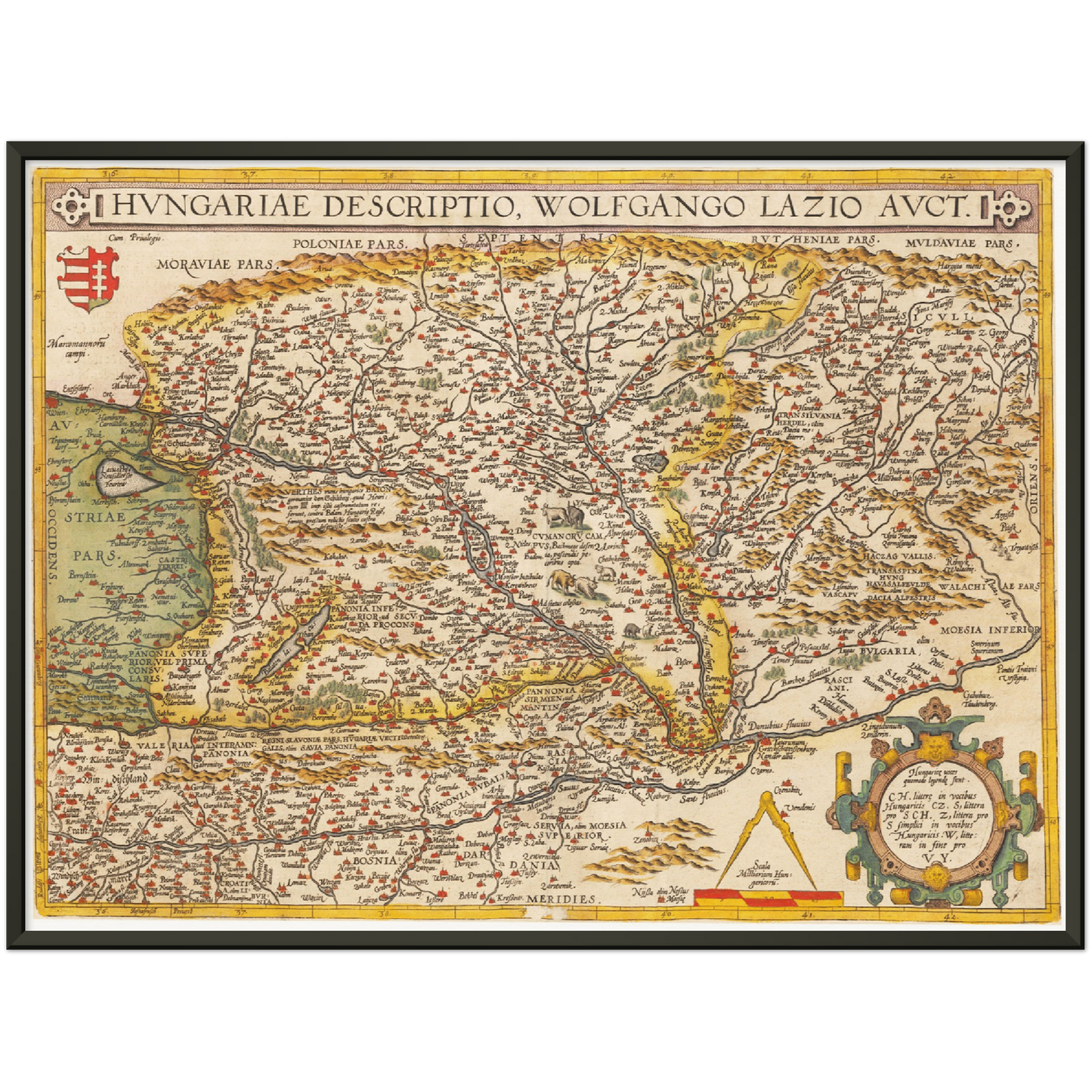 Historical city map  Test product horizontal 3 sizes