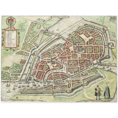 Historical city map  Test product horizontal 3 sizes