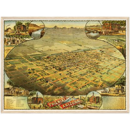 Historical city map  Test product horizontal 3 sizes