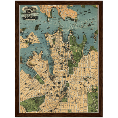 Historical city map  Test product horizontal 3 sizes