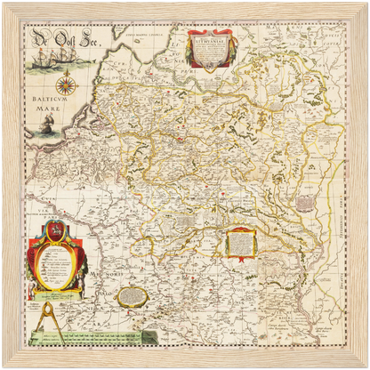 Historical city map  Test product horizontal 3 sizes