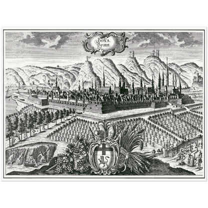 Historical city map  Test product horizontal 3 sizes