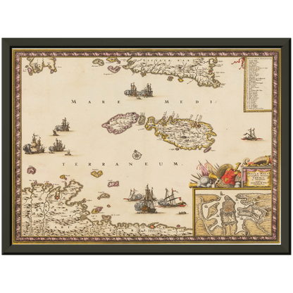Historical city map  Test product horizontal 3 sizes