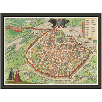 Historical city map  Test product horizontal 3 sizes