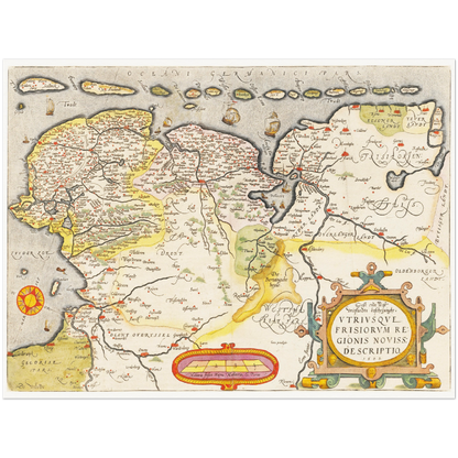 Historical city map  Test product horizontal 3 sizes