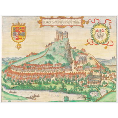 Historical city map  Test product horizontal 3 sizes