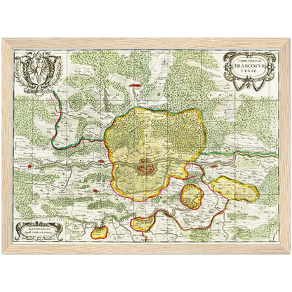 Historical city map  Test product horizontal 3 sizes