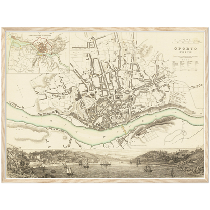 Historical city map  Test product horizontal 3 sizes
