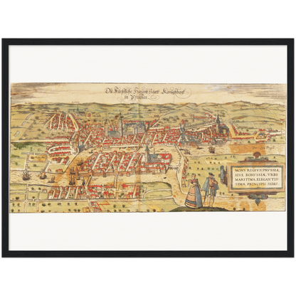 Historical city map  Test product horizontal 3 sizes