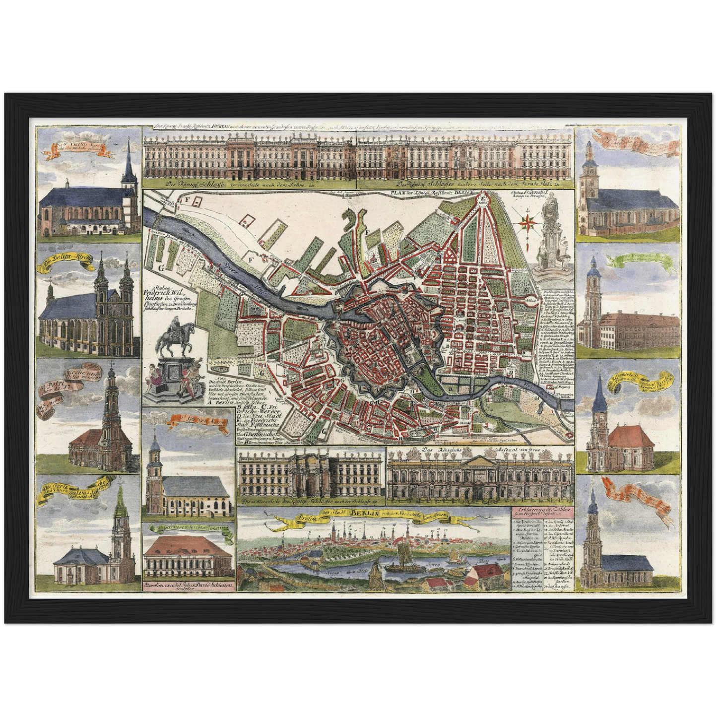 Historical city map  Test product horizontal 3 sizes