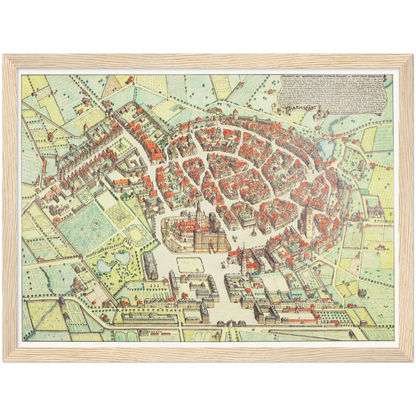 Historical city map  Test product horizontal 3 sizes
