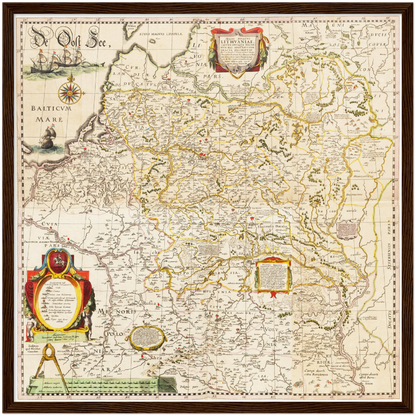 Historical city map  Test product horizontal 3 sizes