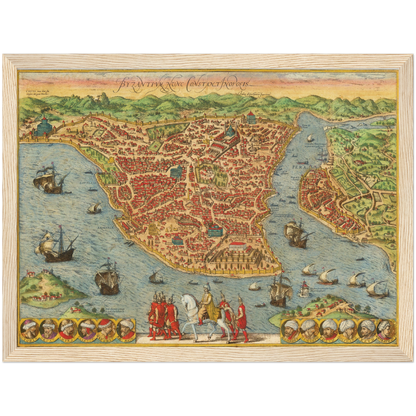 Historical city map  Test product horizontal 3 sizes