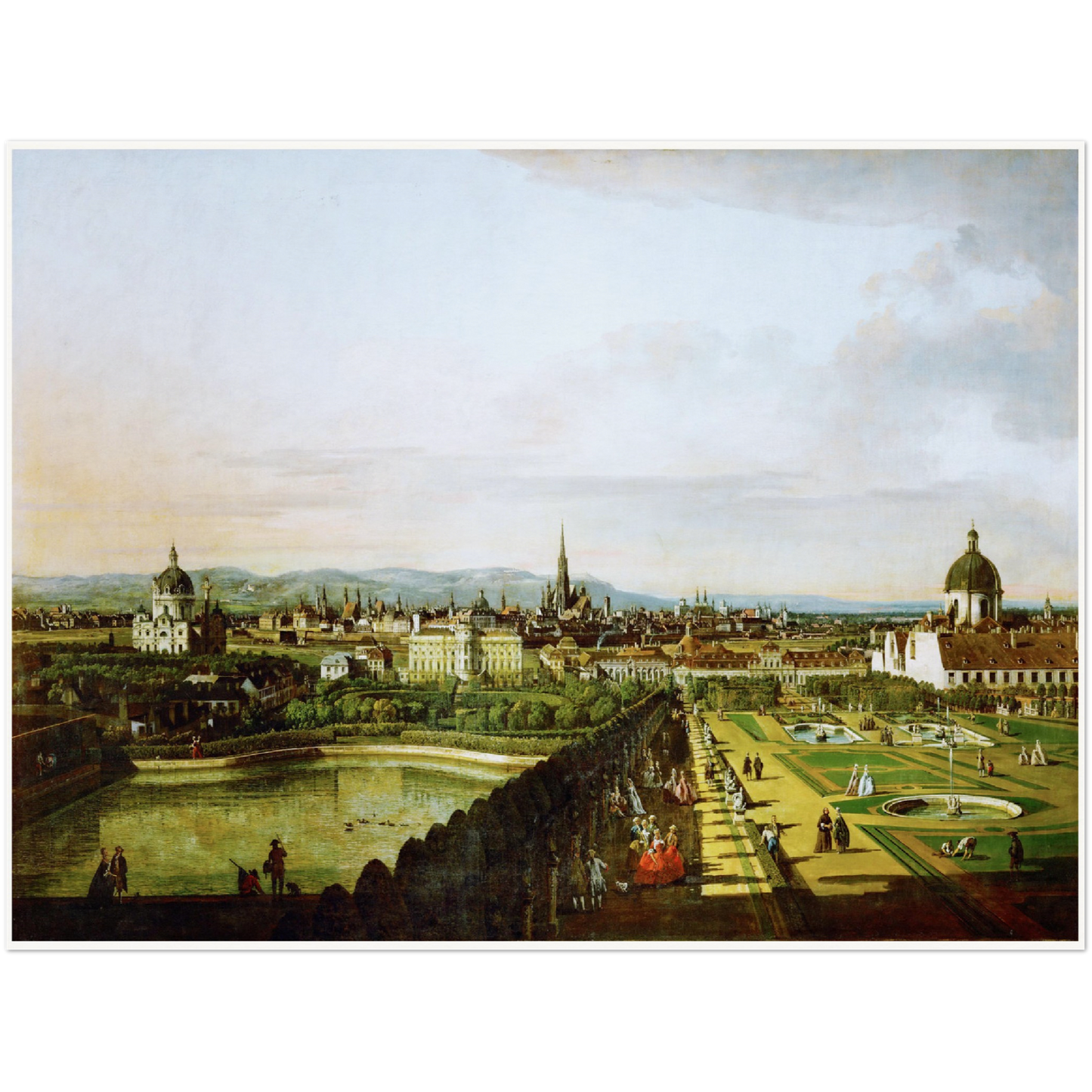 Historische Ansicht Wien um 1750