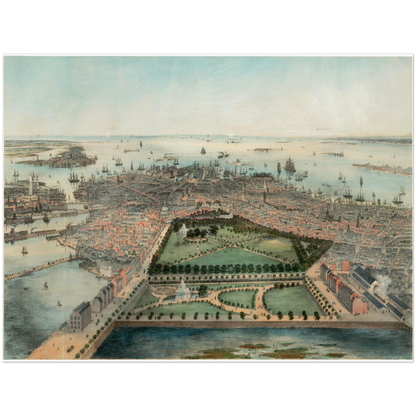 Historical city map  Test product horizontal 3 sizes