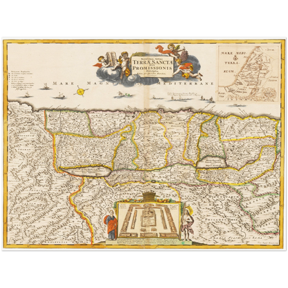 Historical city map  Test product horizontal 3 sizes