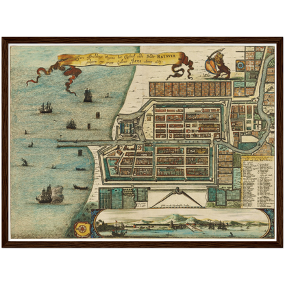 Historical city map  Test product horizontal 3 sizes