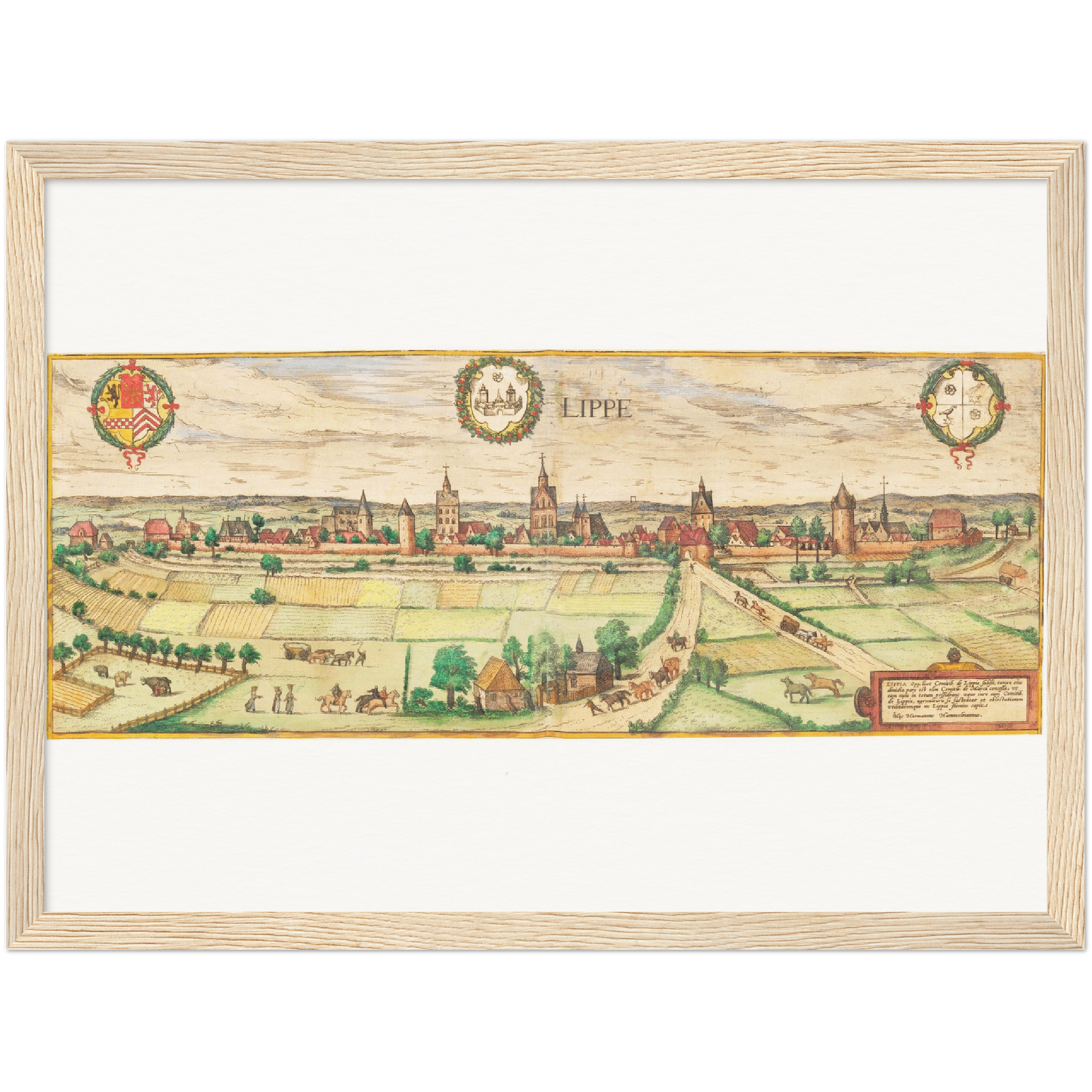 Historical city map  Test product horizontal 3 sizes