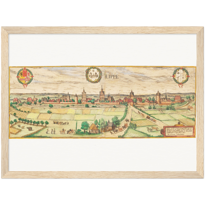 Historical city map  Test product horizontal 3 sizes