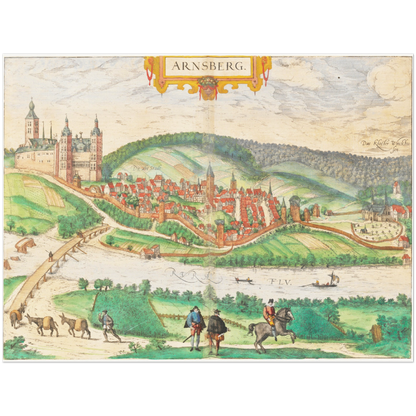 Historical city map  Test product horizontal 3 sizes