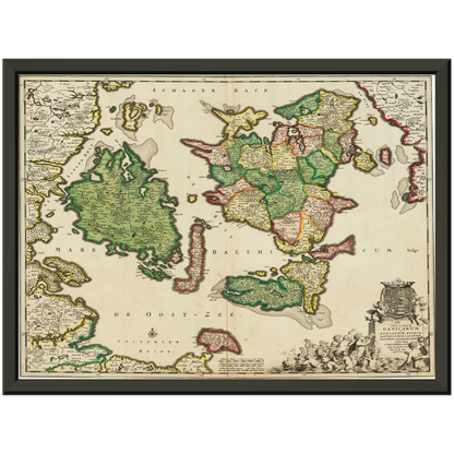 Historical city map  Test product horizontal 3 sizes