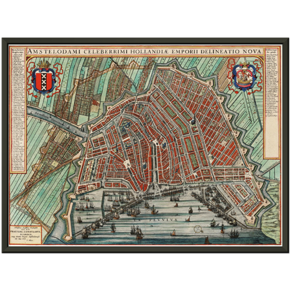 Historischer Stadtplan Amsterdam um 1649